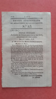Agen 1818: Demande D'autorisation De Mariage Pour Les Militaires. Conditions Requises Pour Demi-solde Des Militaires - Historical Documents