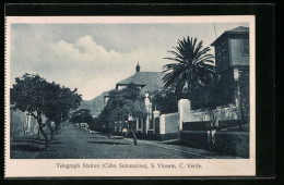 CPA Sao Vicente /Kap Verde, Telegraph Station (Cabo Submarino) - Cape Verde