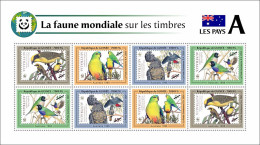 Guinea 2024 WWF Birds Stamps On Stamps S202504 - Guinée (1958-...)