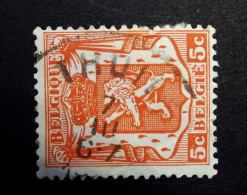 Belgie Belgique - 1935 - OPB/COB N° 419 ( 1 Values ) Klein Staatswapen / Petit Sceau Obl. Thuin - 1935-1949 Small Seal Of The State