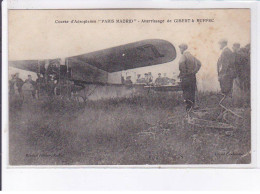 RUFFEC: Course D'aéroplanes "paris-madrid" Atterrissage De Gibert, Aviation - Ruffec