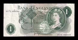 Gran Bretaña Great Britain 1 Pound Elizabeth II ND (1960-1977) Pick 374g Bc F - 1 Pound