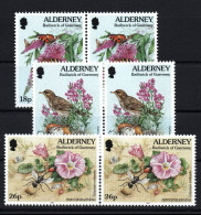 Alderney Michel Nummer 100 - 102 Paar Postfrisch - Alderney