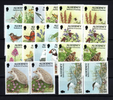 Alderney Michel Nummer 65 - 81 Paare Postfrisch - Alderney