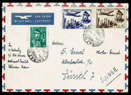 Ref 1719 - Airmail Cover Chiraz Iran 6r Rate To Switzerland - Irán