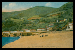 * PHILIPPEVILLE - PLAGE MOLLO DE STORA - ANIMÉE - COLORISÉE - EDIT CAP - Skikda (Philippeville)