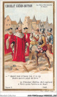 AHHP1-0017 - CHROMOS - PARIS - CHOCOLAT-GUERIN-BOUTRON - Le President Mathieu Mole Rentrant A Paris - 10,5 X 7cm - Guérin-Boutron