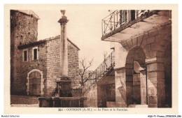 AQSP1-0044-06 - GOURDON - La Place Et La Fontaine - Gourdon