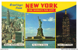 APBP11-0811-ETATS-UNIS - NEW YORK CITY - Midtown Manhattan - The Statue Of Liberty - Empire State Building - Viste Panoramiche, Panorama