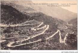 ABTP11-06-0997 - Route De SOSPEL A MENTON - Lacets De Fontanin - Vue Prise Du Col A Castillon - Sospel
