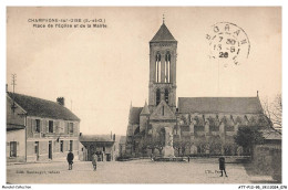 ATTP12-0857-95 - CHAMPAGNE-SUR-OISE - Place De L'église Et De La Mairie - Champagne Sur Oise