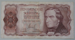 500 Schilling 1.7.1965 (WPM 139 / KK 248) Josef Ressel / Civetta - Oostenrijk