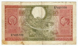 1943 Belgium 100 Francs 20 Belgas 925550 Paper Money Banknotes Currency - 100 Francs-20 Belgas