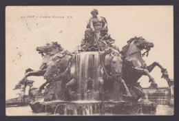 FRANCE, Postcard, Lyon, Fontaine Bartholdi - Other & Unclassified