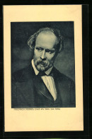 AK Portrait Von Friedrich Hebbel, Schriftsteller - Schriftsteller