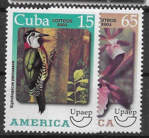 Cuba Mnh ** Bird And Orchid Set  2003 - Ongebruikt