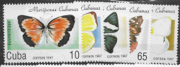 Cuba Mnh ** Butterfly Set 1997 - Ongebruikt