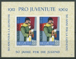 Schweiz 1962 50 J. Stiftung Pro Juventute Block 18 Postfrisch (C28210) - Blocks & Kleinbögen