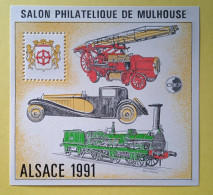 008, Feuillet-Souvenir CNEP 1991, Alsace 1991 Salon Philatélique De Mulhouse - CNEP