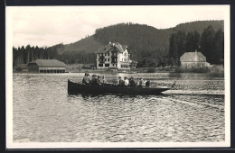 AK Erlaufsee, Hotel Herrenhaus, Ruderboot Auf Dem See - Altri & Non Classificati