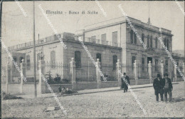 Ba253 Cartolina Messina Banco Di Sicilia Animata Bella!! 1922 - Messina
