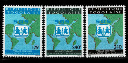 Togo 1999 - Mi. 2979I - 2980I SOS Village D'enfants Kinderdorf Children UNICEF 3 Val. RARE - UNICEF