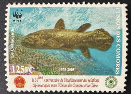 Comores Comoros Komoren 2005 Mi. 1798 Relations Avec La Chine China WWF Poisson Coelacanthe Fish Joint Issue Diplomatic - Comoros