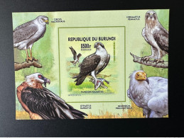 Burundi 2015 / 2016 Mi. Bl. B566 B ND IMPERF Oiseaux Migrateurs Birds Vogel Rapaces Birds Of Prey Greifvögel - Eagles & Birds Of Prey