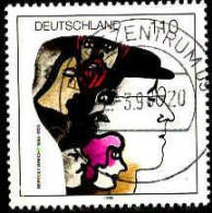 RFA Poste Obl Yv:1804 Mi:1972 Bertolt Brecht Dramaturge (TB Cachet à Date) - Ecrivains