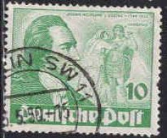 Berlin Poste Obl Yv: 51 Mi:61 Johann Wolfgang V.Goethe Iphigenie (TB Cachet Rond) Une Dent Manquante - Ecrivains