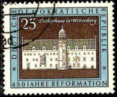 Rda Poste Obl Yv:1015 Mi:1318 Lutherhaus In Wittenberg (Beau Cachet Rond) - Christianisme
