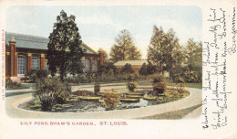 A193 US 1902 Missouri St Louis Lily Pond Shaw's Garden Private Mailing Postcard - St Louis – Missouri
