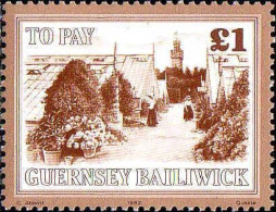 Guernesey Taxe N** Yv:41 Mi:41 To Pay La Tour - Lighthouses