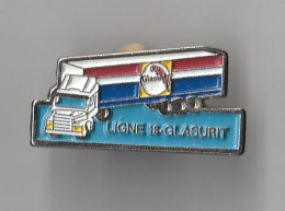 PIN'S    THEME  TRANSPORT CAMION LIGNE 18  GLASURIT - Transportation