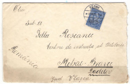 UZDIN - DADILOV (NOW MIHAI BRAVU),  KING ALEXANDER I OF YUGOSLAVIA STAMP ON COVER, 1935, YUGOSLAVIA - Covers & Documents