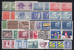 Schweden - Lot Mit über 40 Teilgezähnten Marken (Katalog-Unternummern), Alle ** - Autres & Non Classés