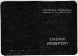 Passeport,passport, Pasaporte, Reisepass,Republic Of Macedonia - Historical Documents