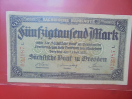 DRESDEN 50.000 MARK 1923 (B.36) - [11] Local Banknote Issues