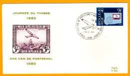 Belgique 1980 1970 Journée Du Timbre Avion Bruxelles Palais De Justice Ronse Renaix P.589 - 1971-1980