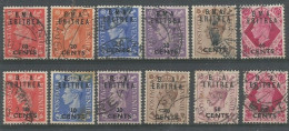 British Militar Adm - Eritrea Italy Colony - Small Lot 10 Different KG6 Overprinted In VFU Condition - Used Stamps