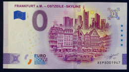 0 Euro Souvenir FRANKFURT A.M. - OSTZEILE-SKYLINE Germany - XEPS 2025-5 Nr. 1947 - Other - Europe