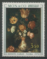 MONACO 1972 N° 916 ** Neuf MNH Superbe C 6.60 € Flore Fleurs, Floralies Internationales. Tableau Painting. Bosschaert - Unused Stamps