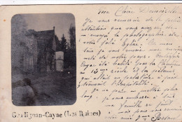 GRADIGNAN-CAYAC PHOTO CARTE LES RUINES L'ANCIEN PRIEURE PRECURSEUR TBE - Gradignan