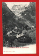 (RECTO / VERSO) GRINDELWALD EN 1906 - KIRCHE UND VIESCHERHÖRNER - N° 3468 - BEAU CACHET ET TIMBRE - CPA - Grindelwald