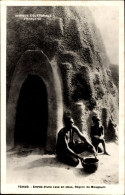 CPA Tschad, Eingang Zu Einer Muschelhütte, Region Mosgoum - Costumes