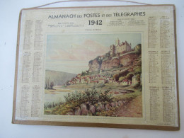 Almanach Postes Télégraphes  /" Château De BEYNAC "/ EURE /  Imp. OLLER Paris Puteaux    /1942        CAL559 - Big : 1941-60