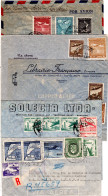 Chile 1948/59, 5 Luftpost Briefe N. Europa, Dabei 1 Einschreiben - Chili