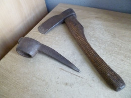 HACHE ET PIC DE MINEUR - Outils Anciens