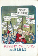 Delcampe - -themes Div.-ref-XX628- SANTE - LES REVENDICATIONS DES BEBES - Le Lait De Maman - Illustrateur Non Signé - - Gesundheit
