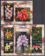 Dz0698 ! Imperf 2019 Guinea-Bissau Orchids Flora Flowers #10347-51+Bl1780 Mnh - Orchidee